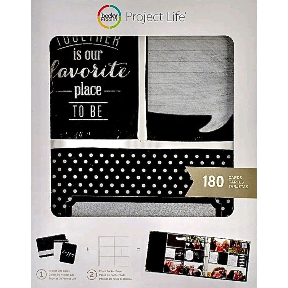 PROJECT LIFE  Becky Higgins, Good Times Card Kit, TIMES, (180 cards) , New
